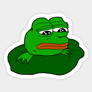 Sad Tadpole Pepe Sticker
